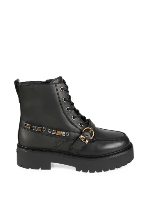 PINKO buckle-detail lace-up ankle boots