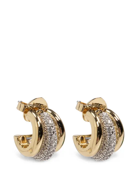 Kate Spade crystal-embellished huggie earrings