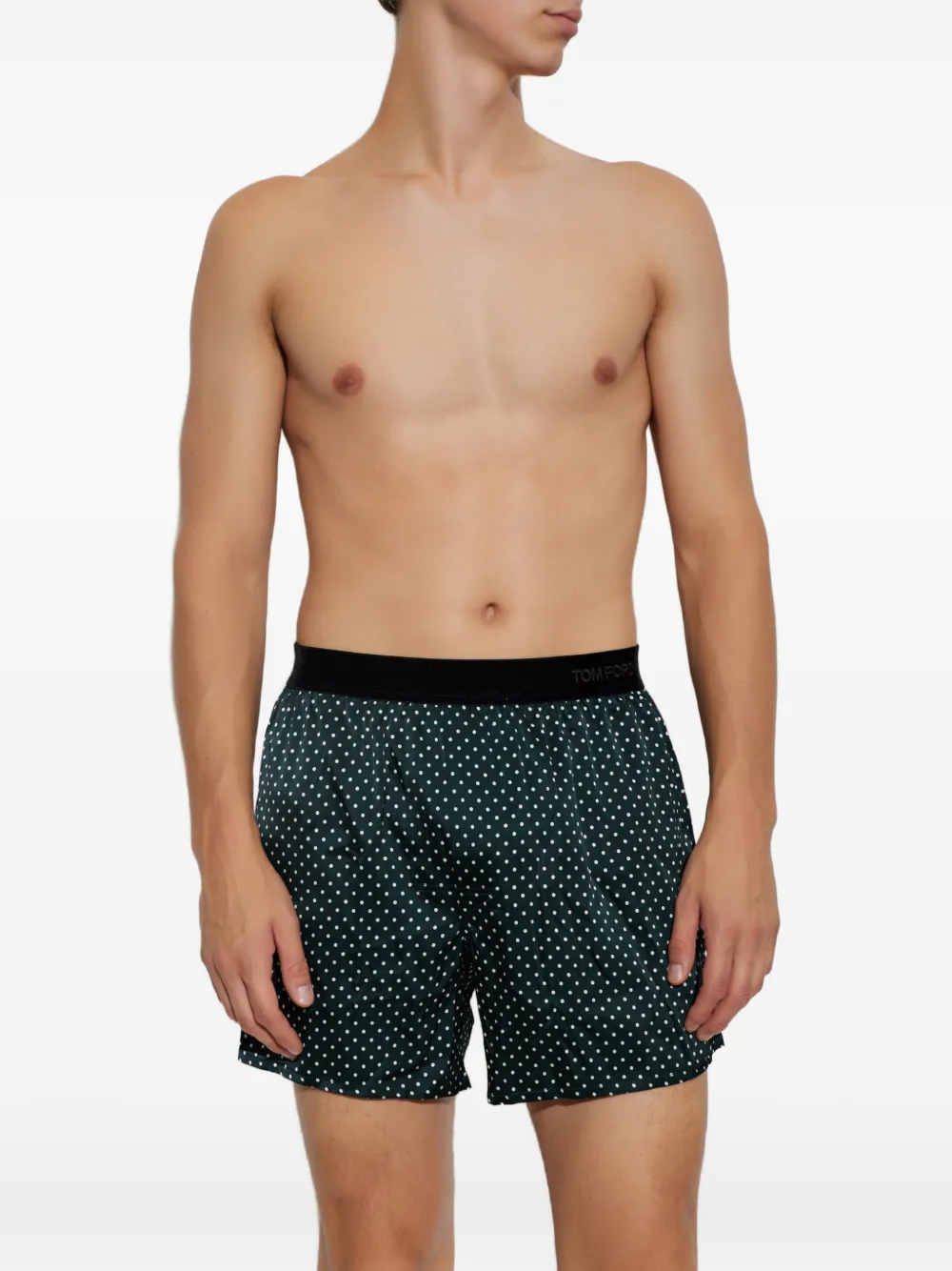 TOM FORD polka-dot boxers - Verde