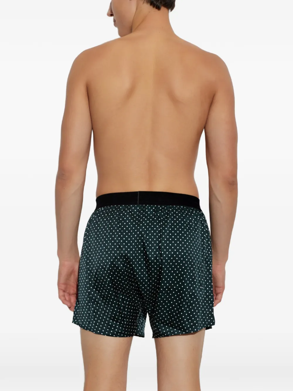 TOM FORD Boxershorts met stippen Groen