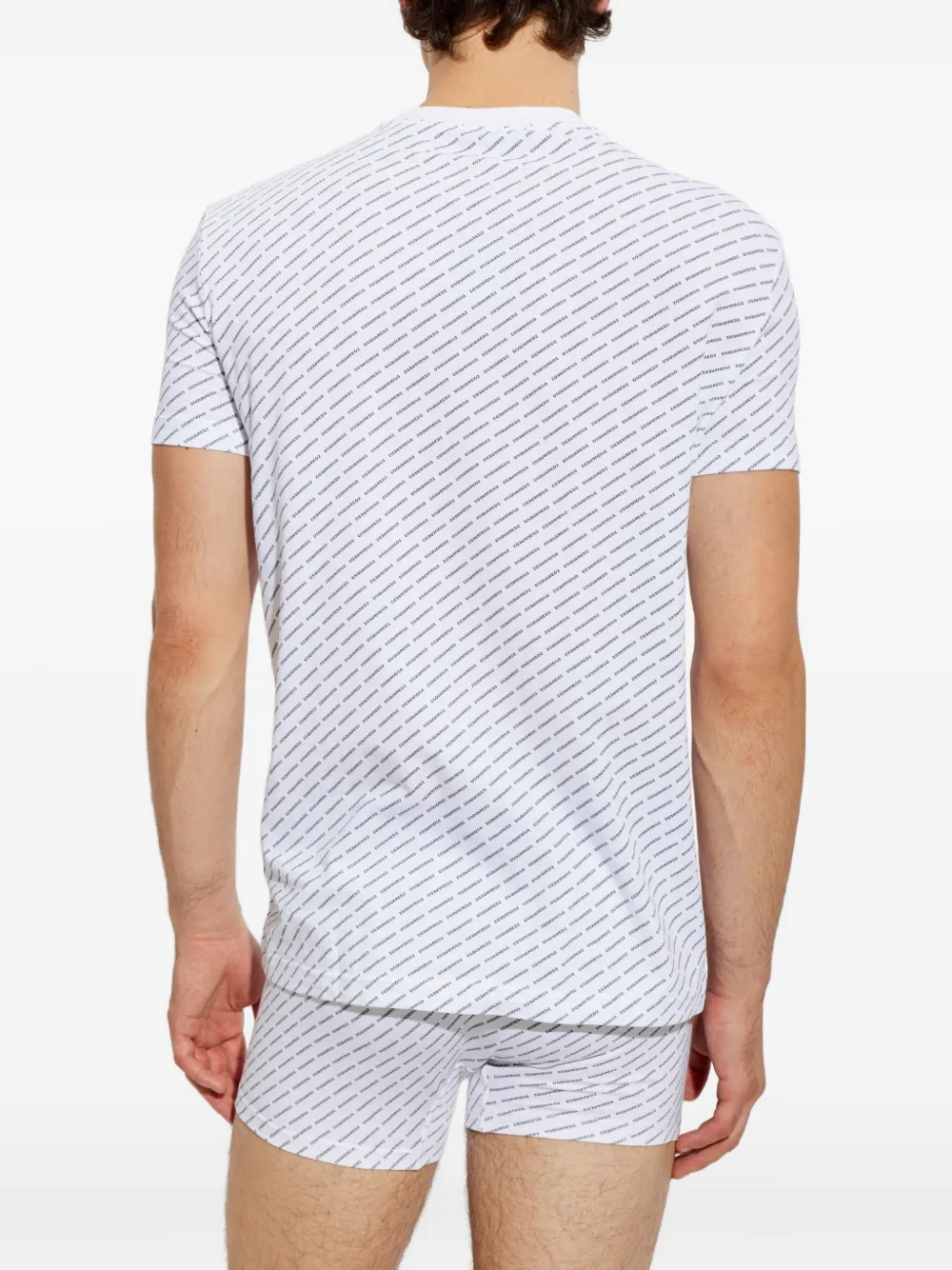 DSQUARED2 T-shirt en boxershorts set Wit