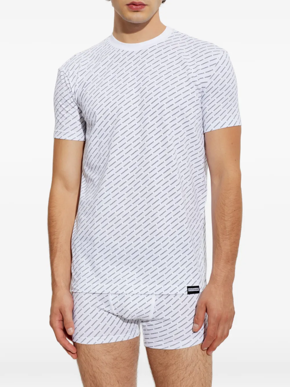 DSQUARED2 T-shirt en boxershorts set Wit
