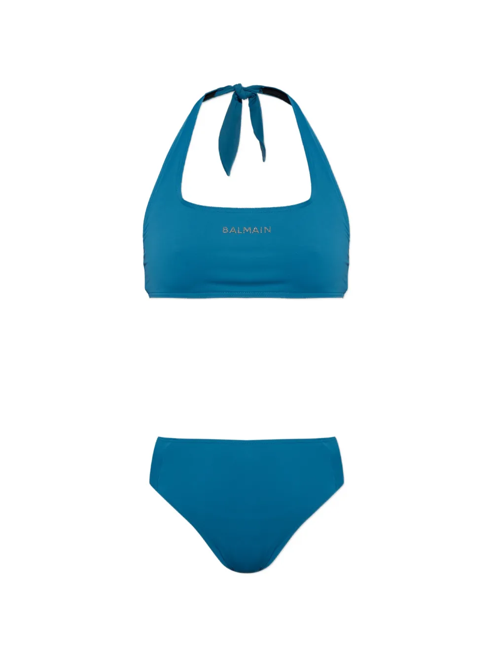 Balmain logo-embellished bikini - Blu