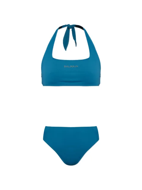 Balmain logo-embellished bikini