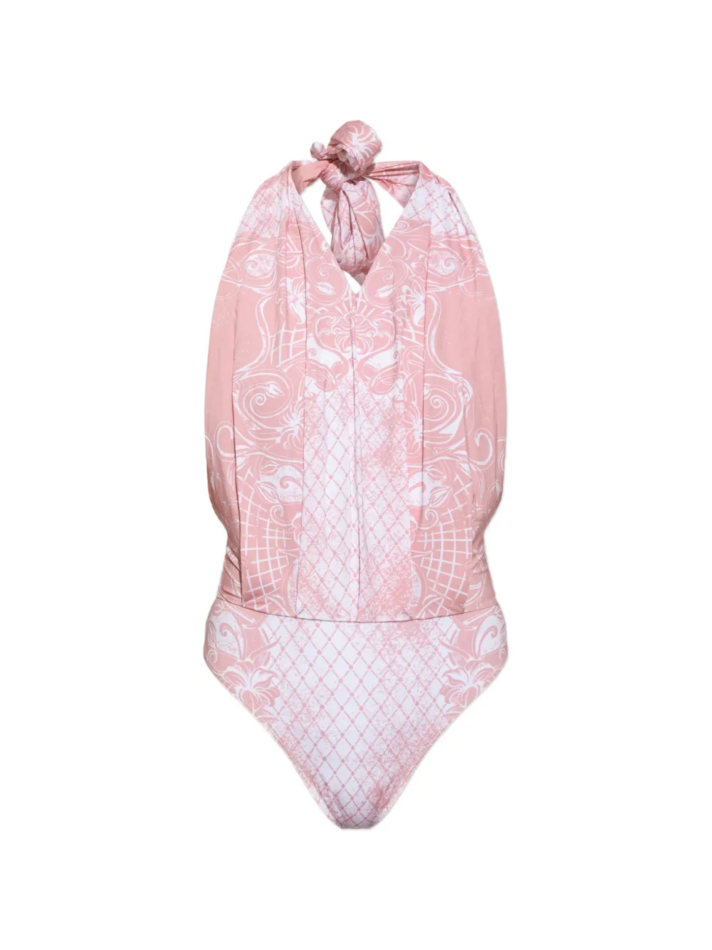 Balmain printed lycra swimsuit - Rosa