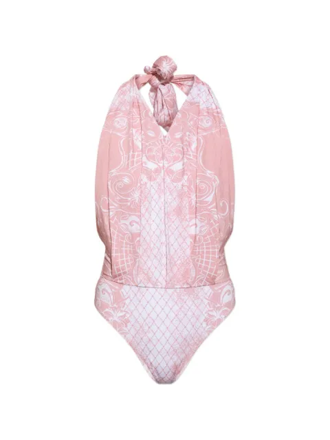 Balmain printed lycra swimsuit
