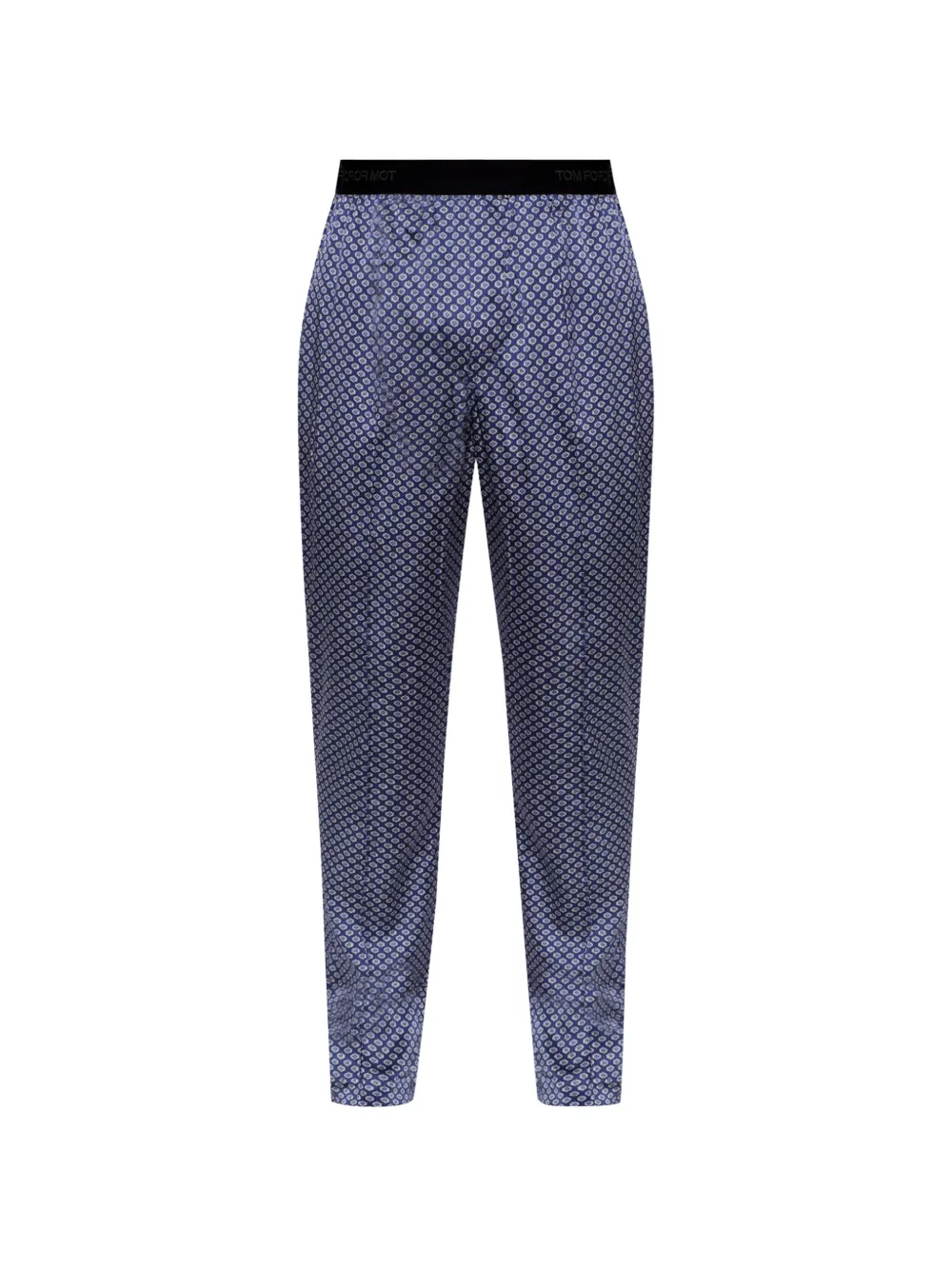 TOM FORD geometric-print silk-blend pajamas - Blu