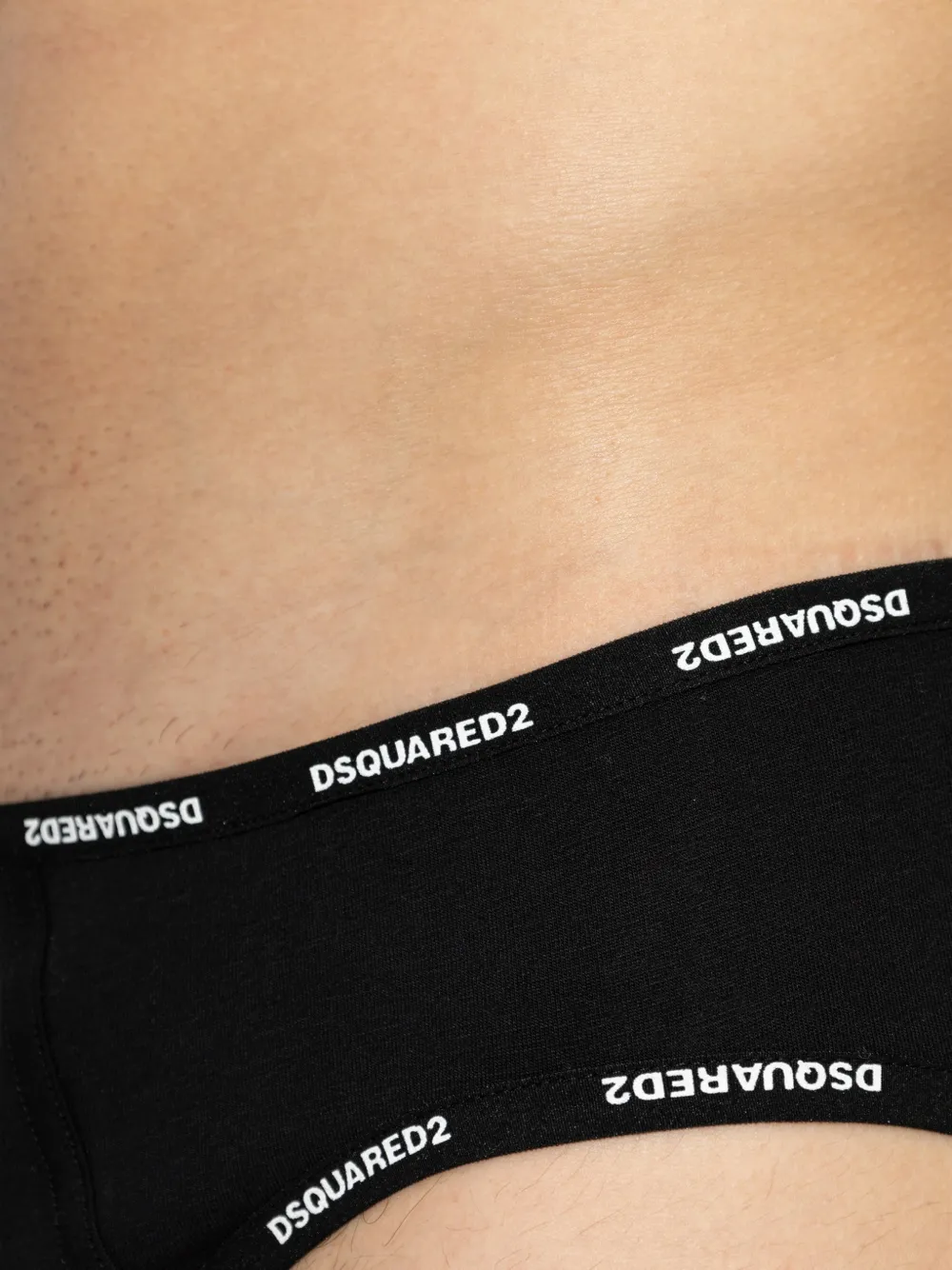 DSQUARED2 Slip met logoband Zwart