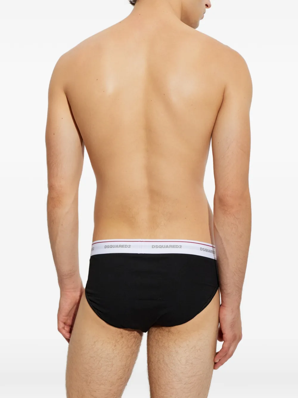 DSQUARED2 Katoenen slip met logo Zwart