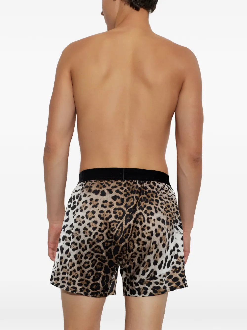TOM FORD Boxershorts met luipaardprint Zwart
