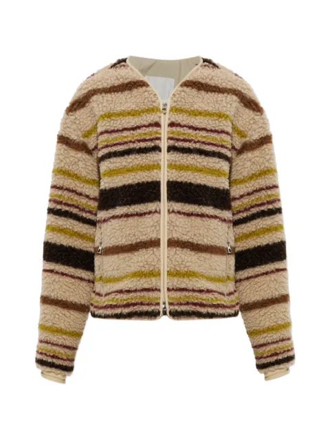 Moncler striped fleece jacket