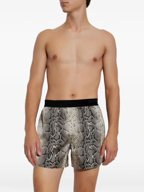 TOM FORD snakeskin-print boxers