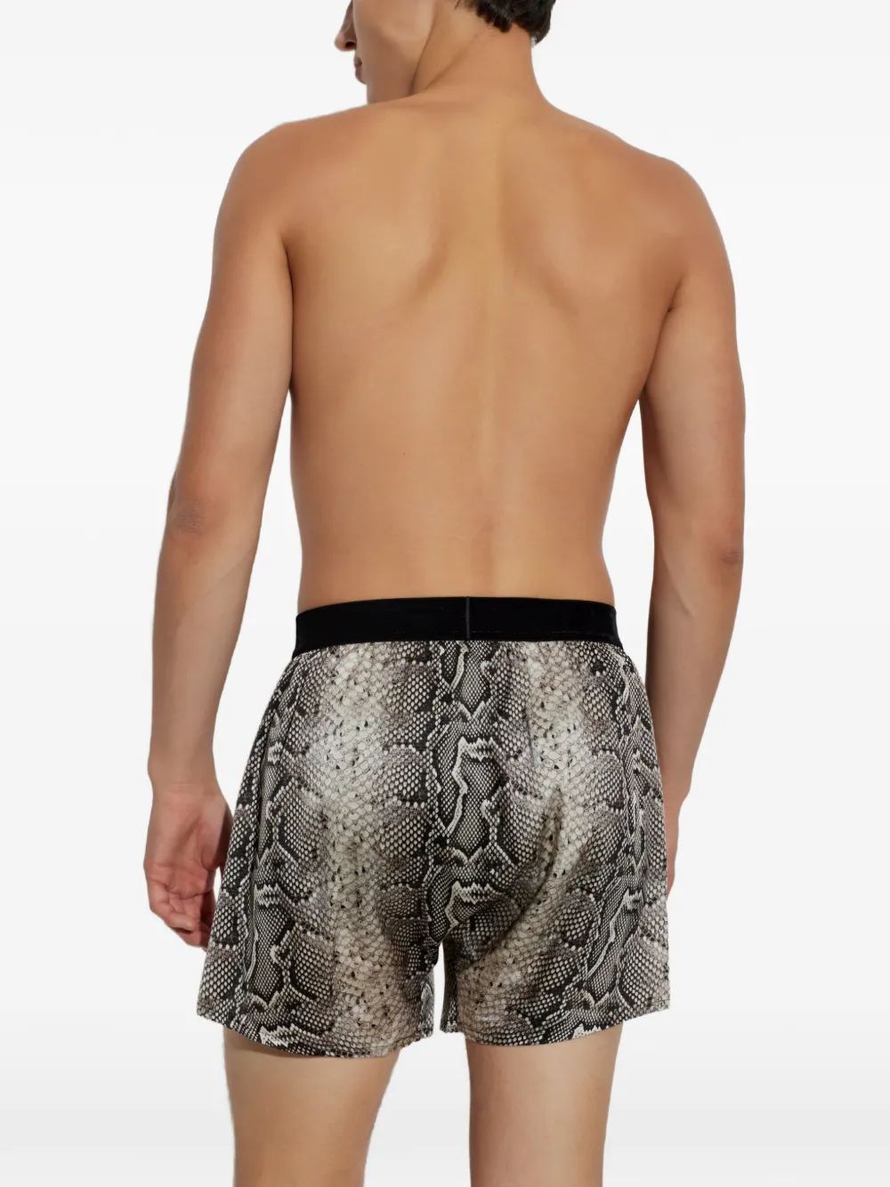 TOM FORD Boxershorts met slangenprint Grijs