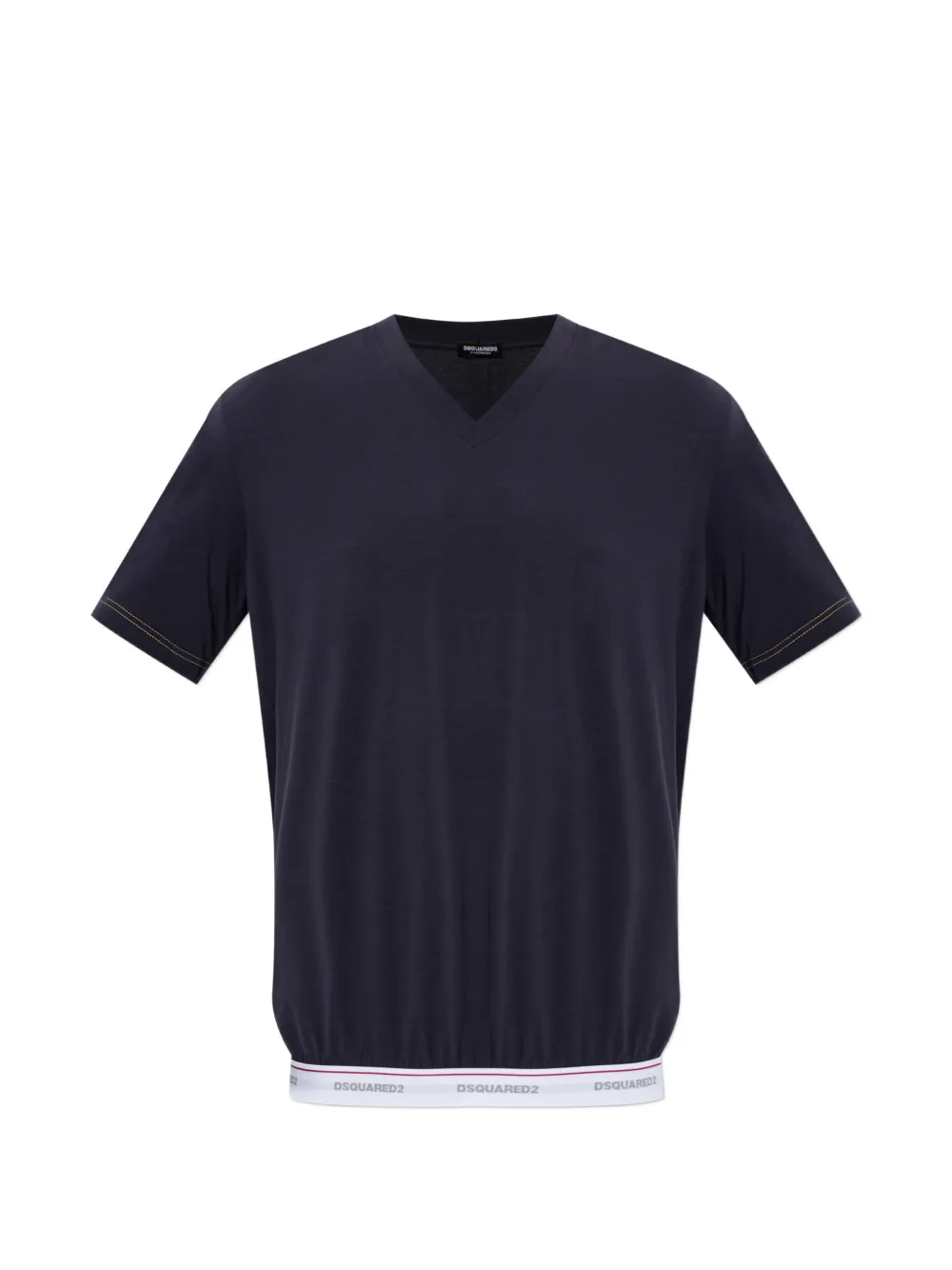 DSQUARED2 T-shirt con scollo a V - Blu