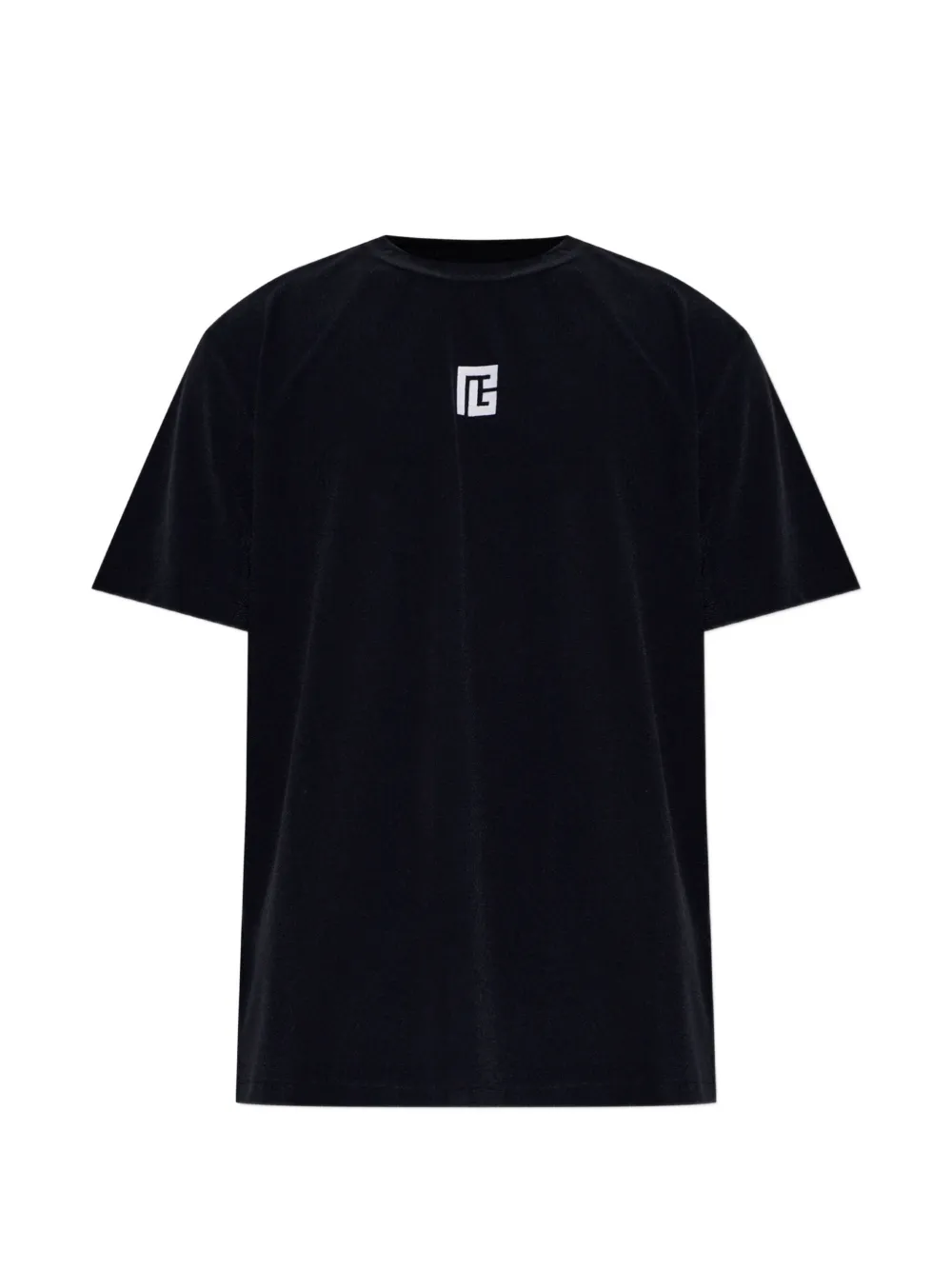 Balmain logo-embroidered T-shirt - Nero