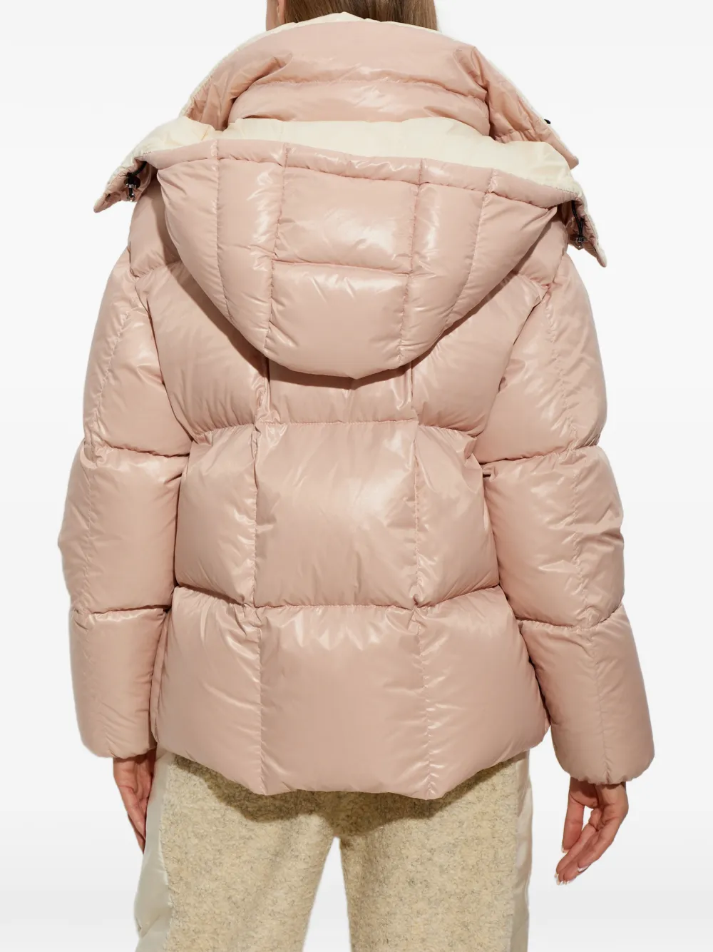 Moncler Parana quilted hooded jacket Roze