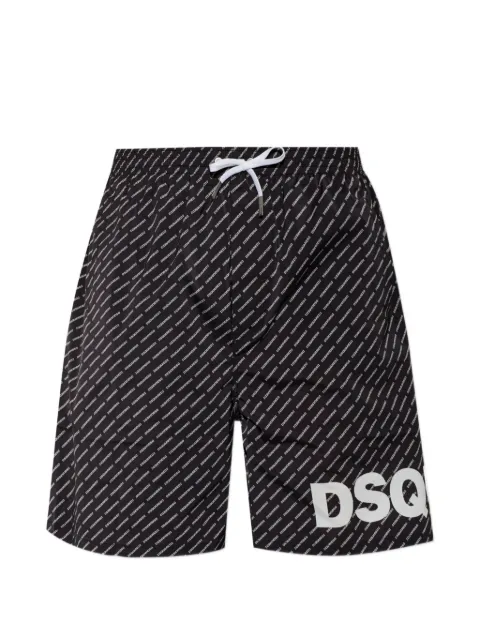 DSQUARED2 monogram-print logo-print swim shorts