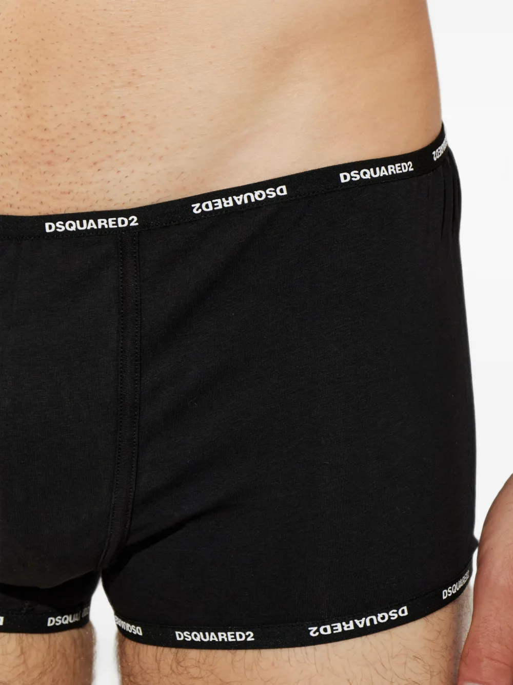 DSQUARED2 Boxershorts met logo afwerking Zwart