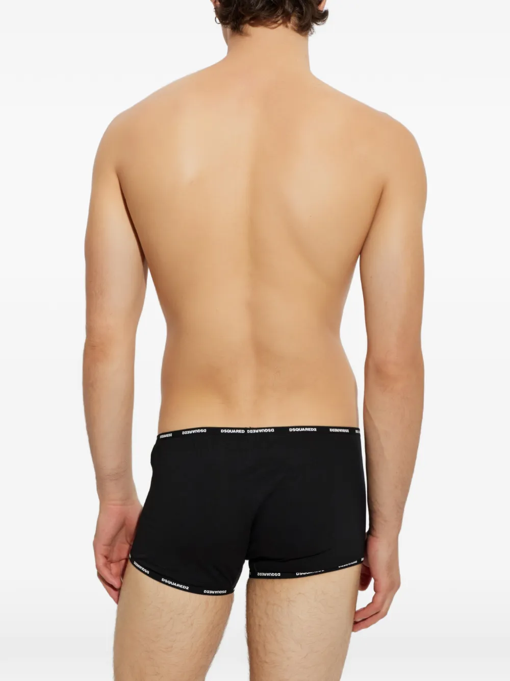 DSQUARED2 Boxershorts met logo afwerking Zwart