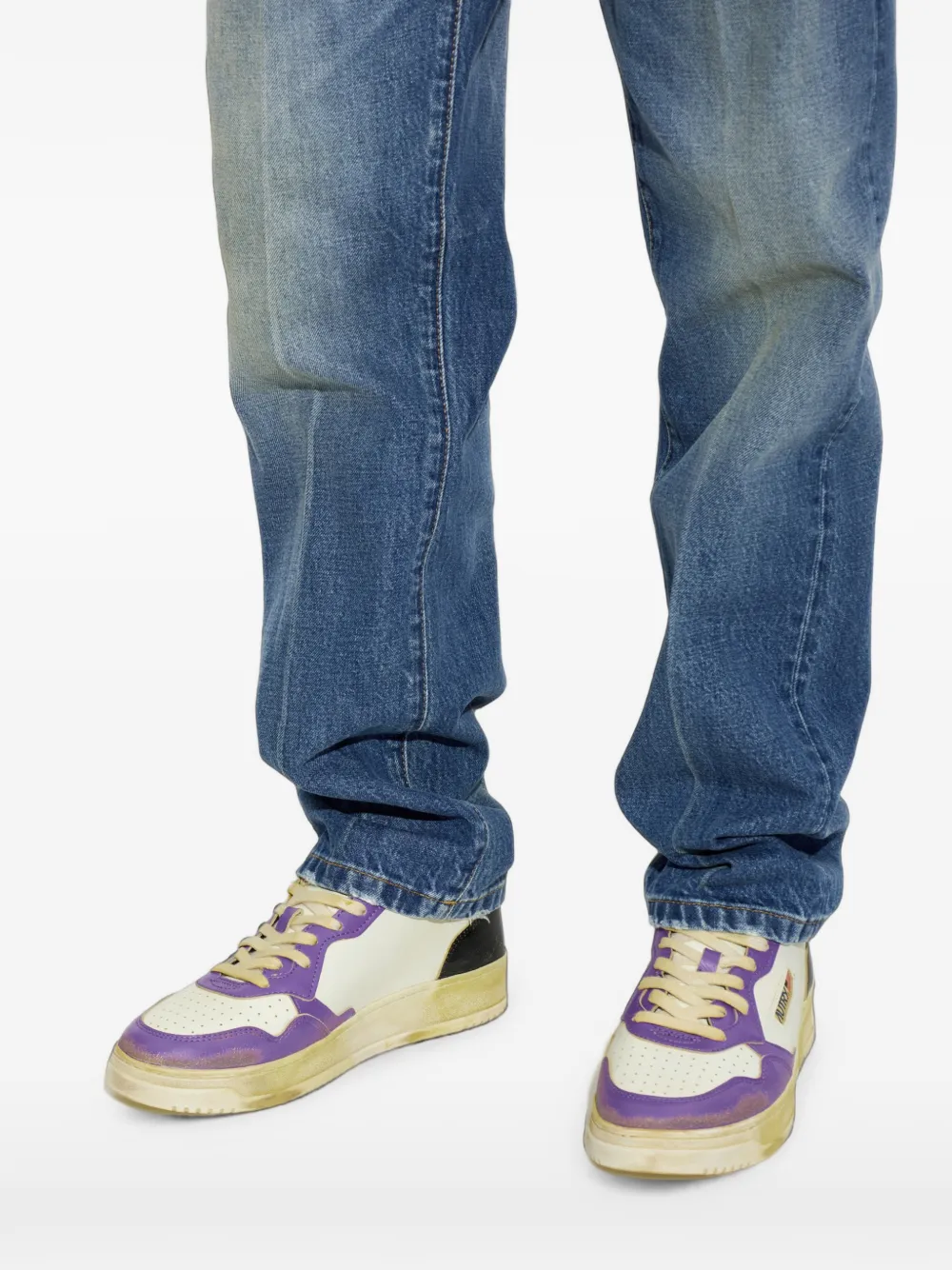 Autry Medalist Super Vintage leather sneakers Wit
