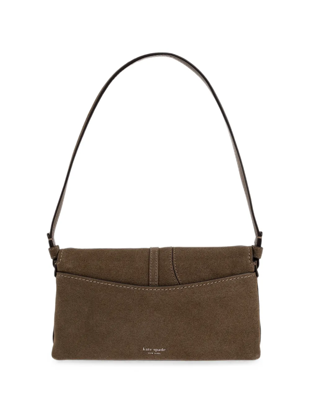 Kate Spade Loop kleine geknoopte suède schoudertas Bruin