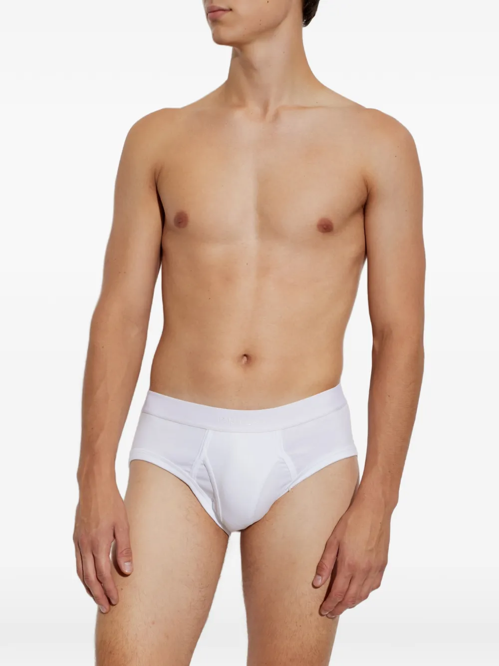 TOM FORD Slip met logoband Wit