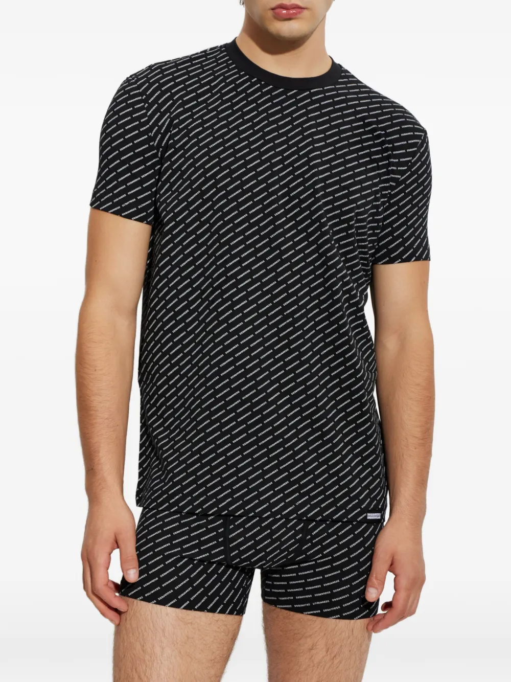DSQUARED2 T-shirt en boxershorts set Zwart