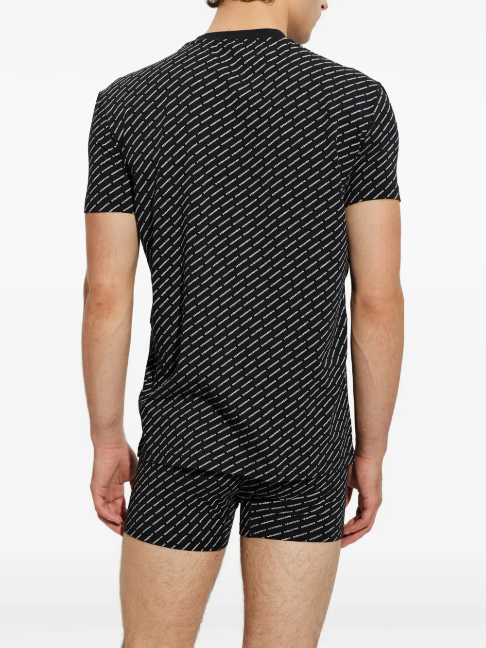 DSQUARED2 T-shirt en boxershorts set Zwart