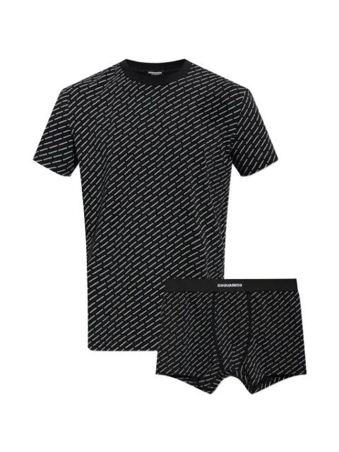 DSQUARED2 logo-print T-shirt and boxers set