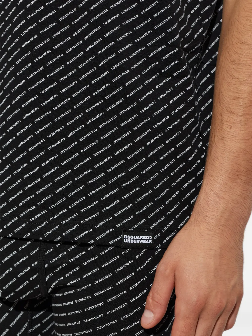 DSQUARED2 T-shirt en boxershorts set Zwart