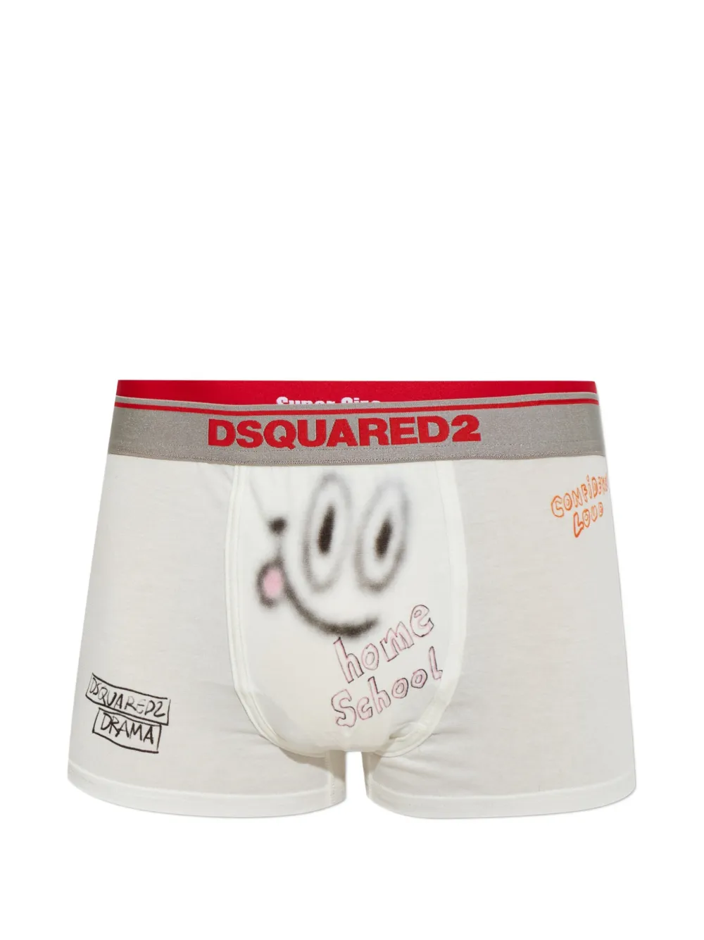 DSQUARED2 graphic-print boxers - Bianco