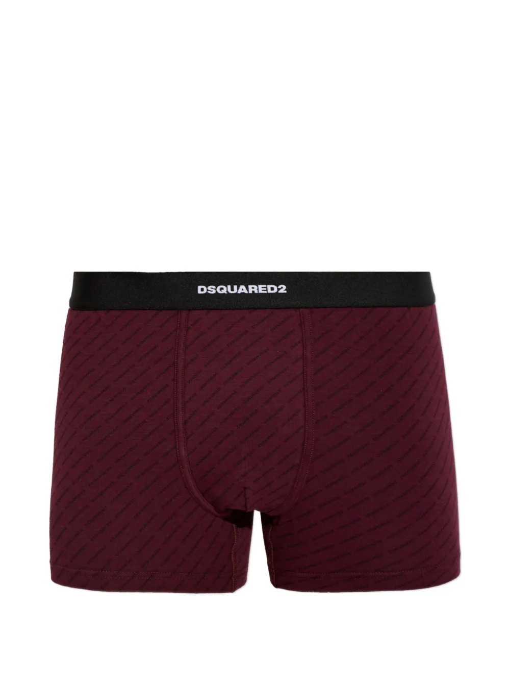 DSQUARED2 monogram-print logo-waistband boxers - Rosso