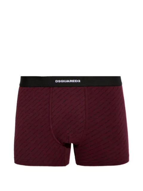 DSQUARED2 monogram-print logo-waistband boxers