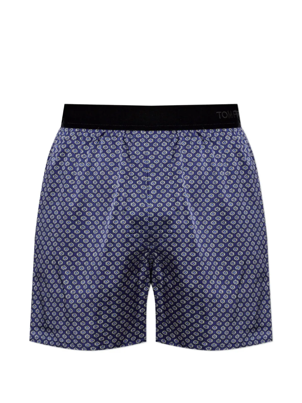 TOM FORD Boxershorts met geometrische print Blauw