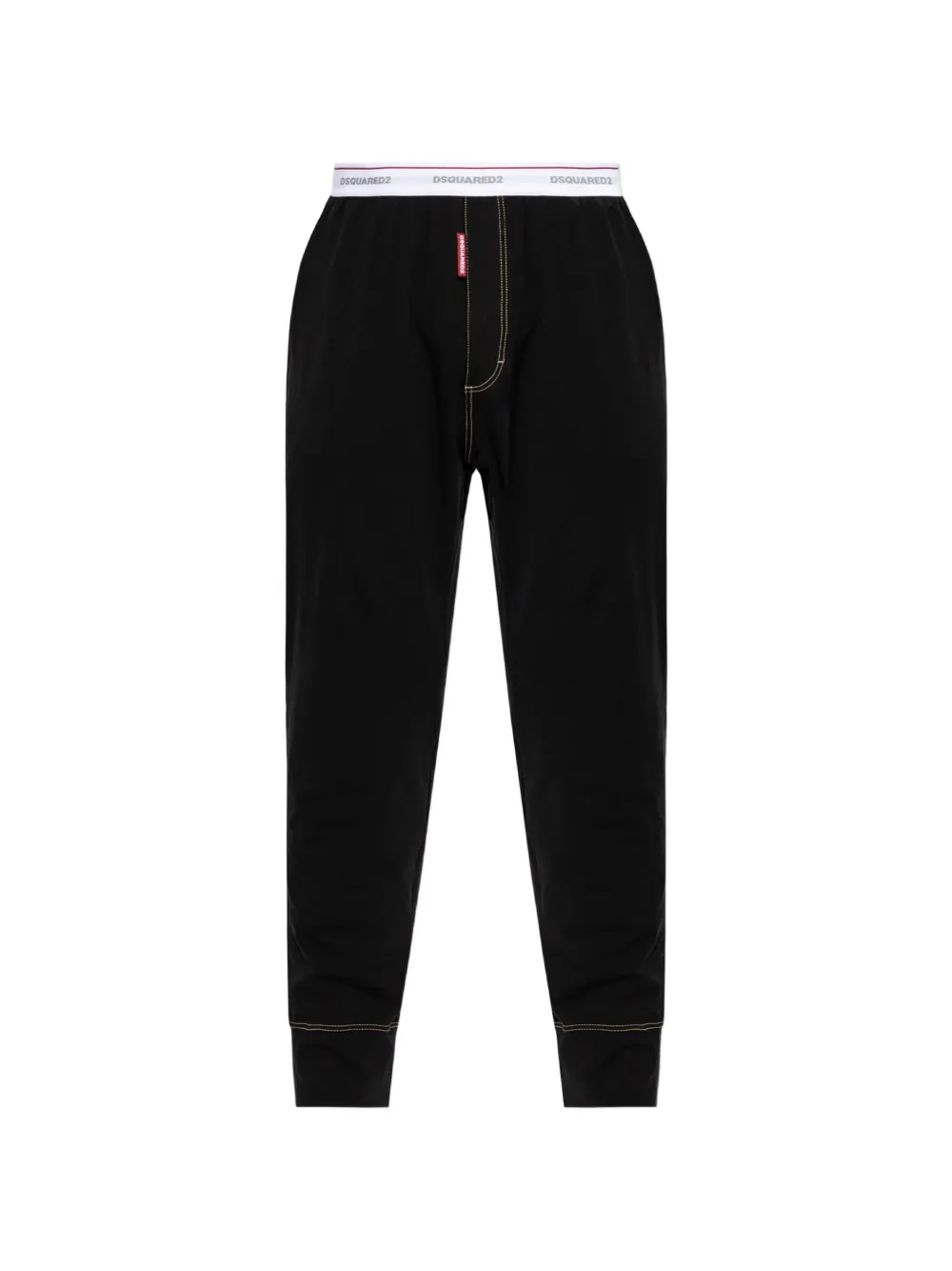 DSQUARED2 logo-waistband trousers - Schwarz