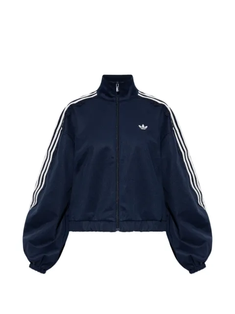 adidas logo-embroidered zip-up sweatshirt