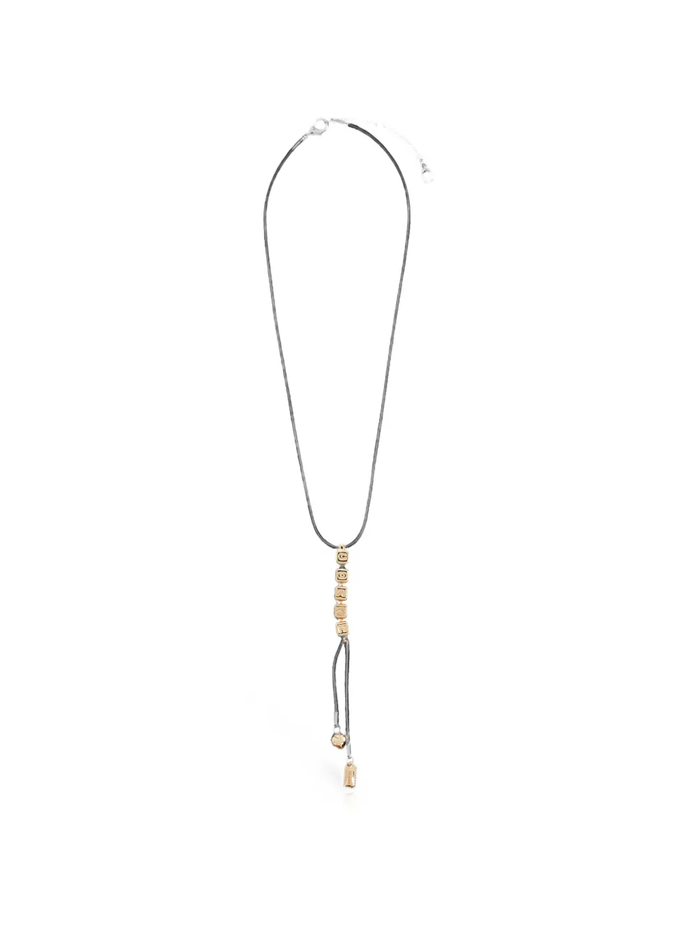 Coach pendant snake-chain necklace - Argento