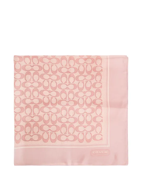 Coach Signature silk scarf