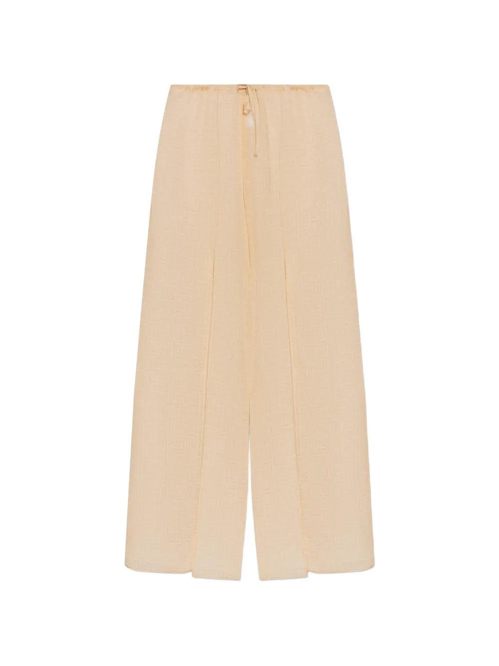 Balmain silk beach trousers with monogram