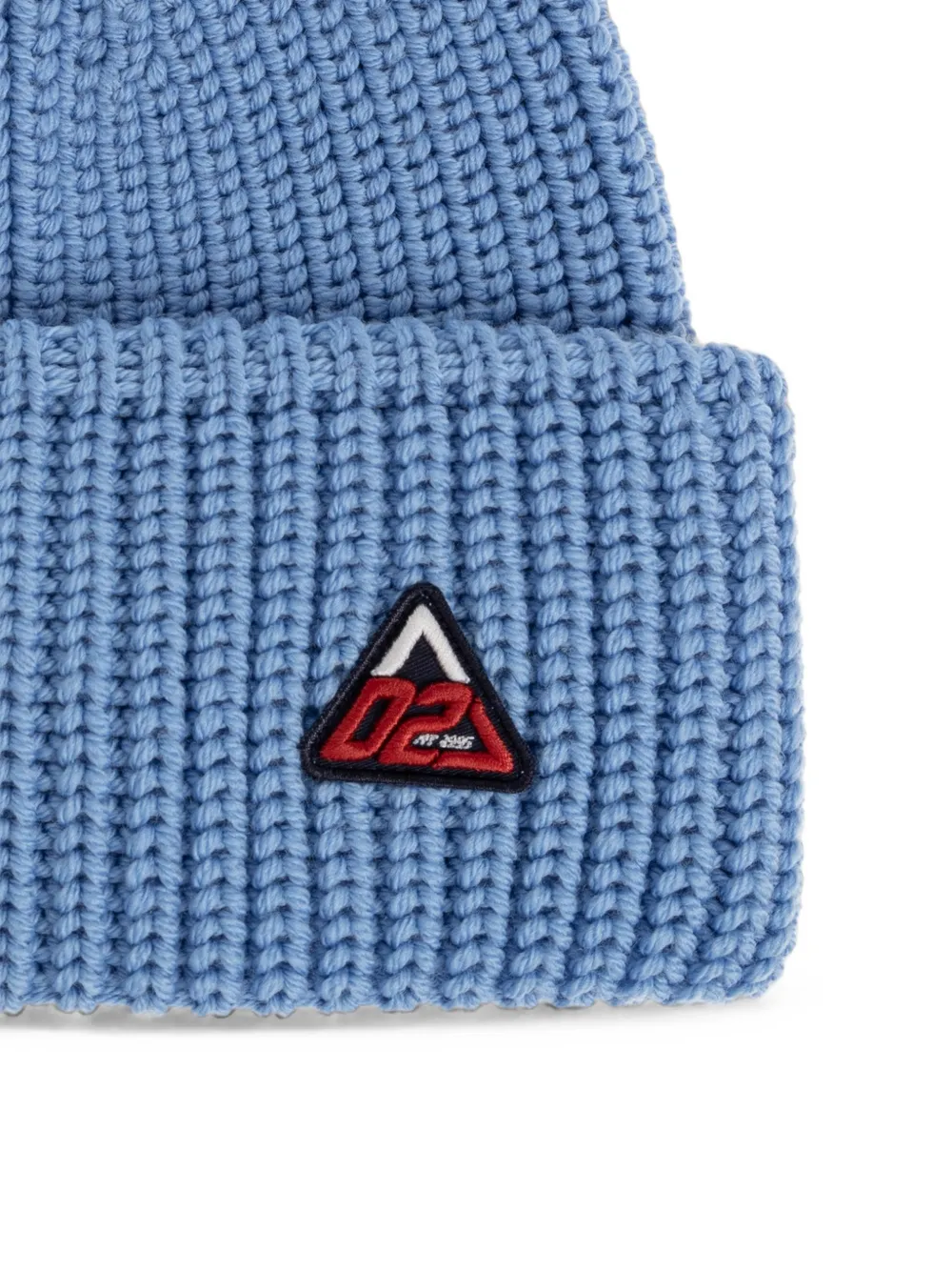 DSQUARED2 Ribgebreide muts Blauw