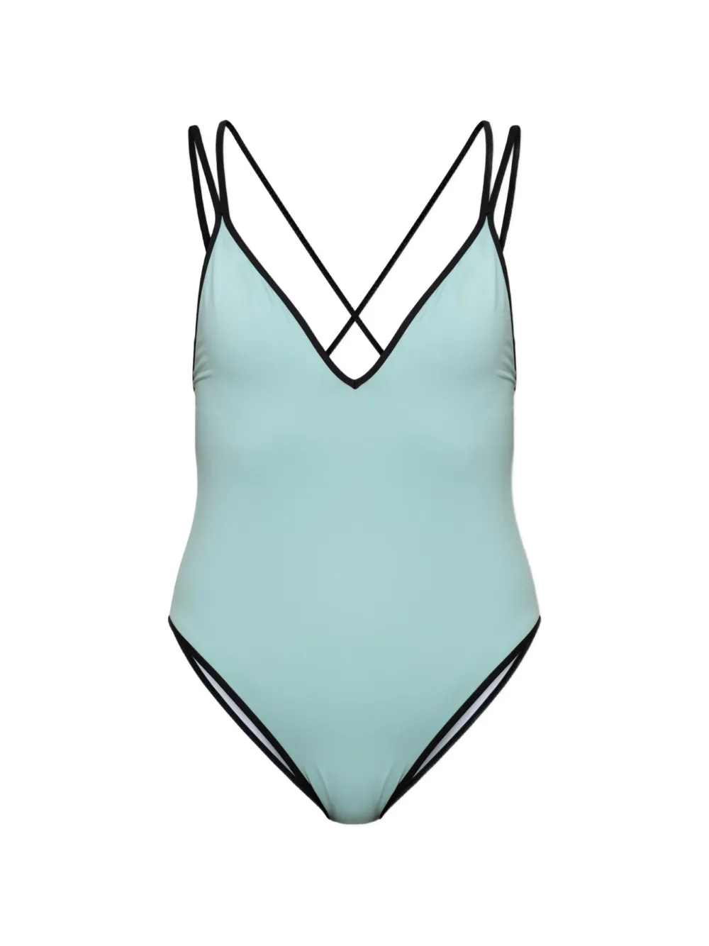 Balmain Costume da bagno con ricamo - Blu