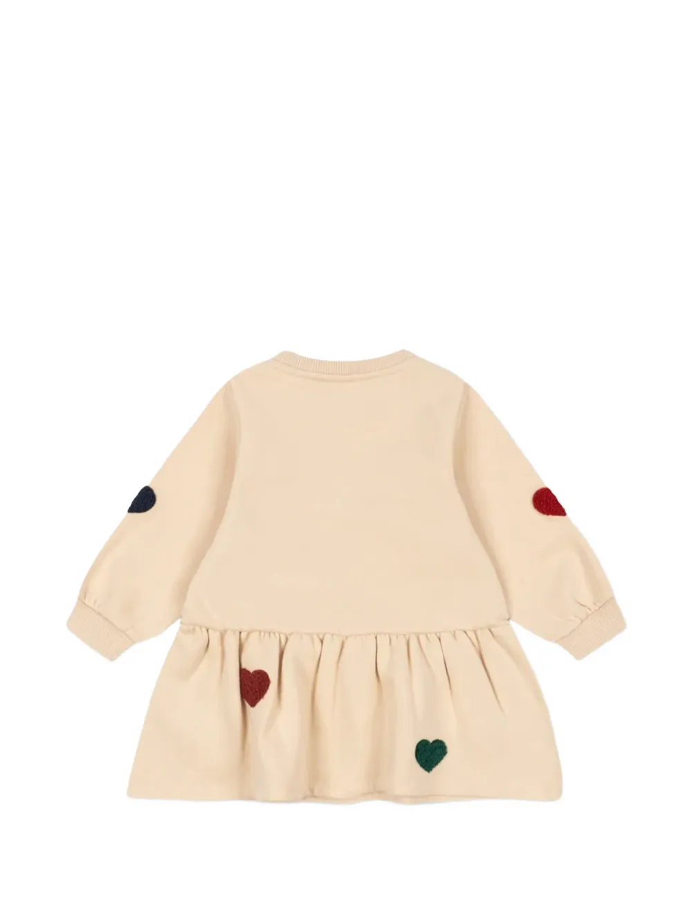 Konges Sløjd Lou jurk met hartpatch Beige