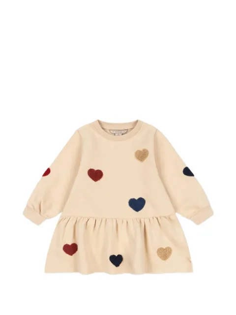 Konges Sløjd Lou heart-patch dress