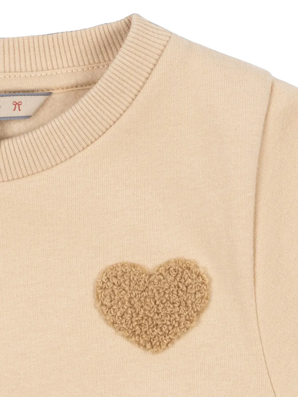 Konges Sløjd Lou jurk met hartpatch Beige