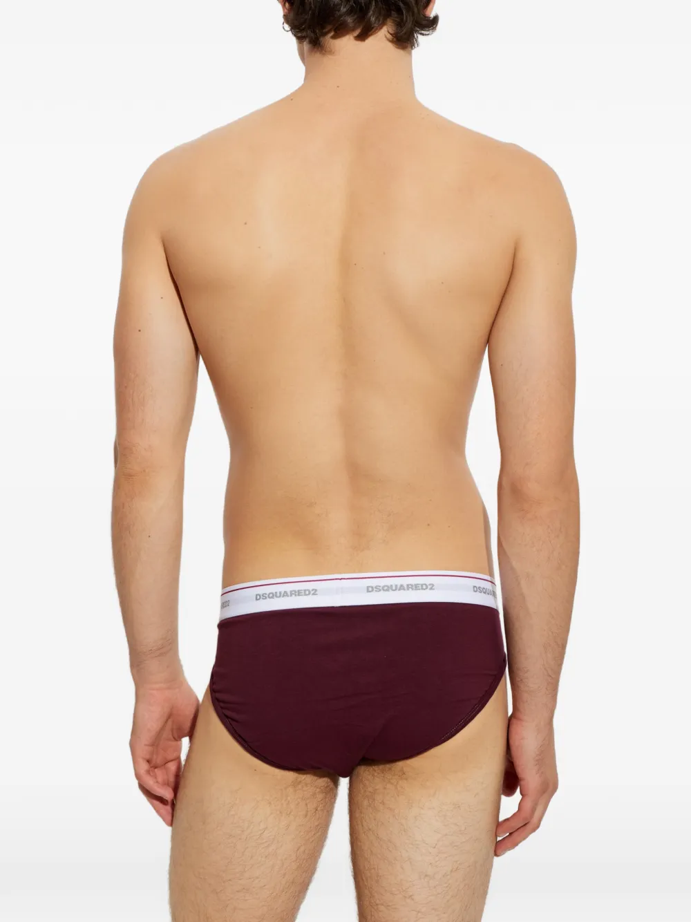 DSQUARED2 Katoenen slip met logo Rood