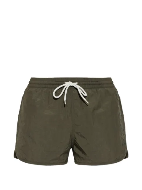 Balmain logo-embroidered drawstring swim shorts