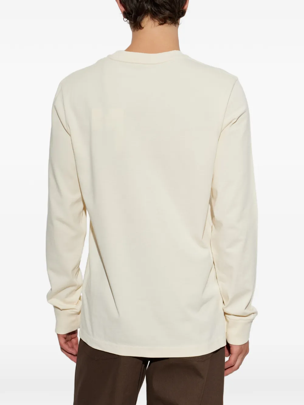 Moncler T-shirt met logoprint Beige