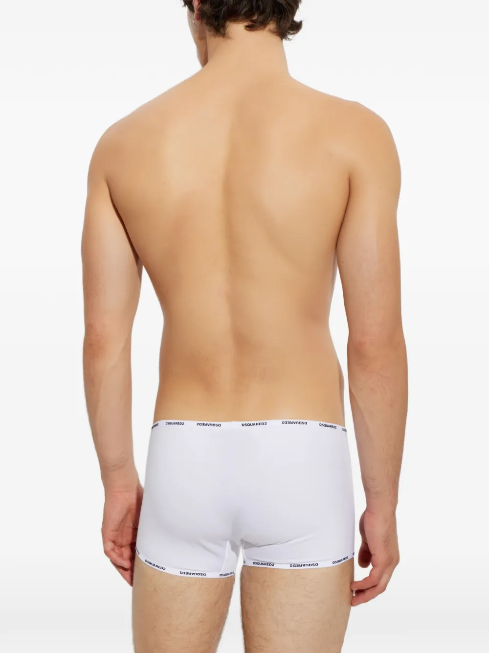 DSQUARED2 Katoenen boxershorts met logo Wit