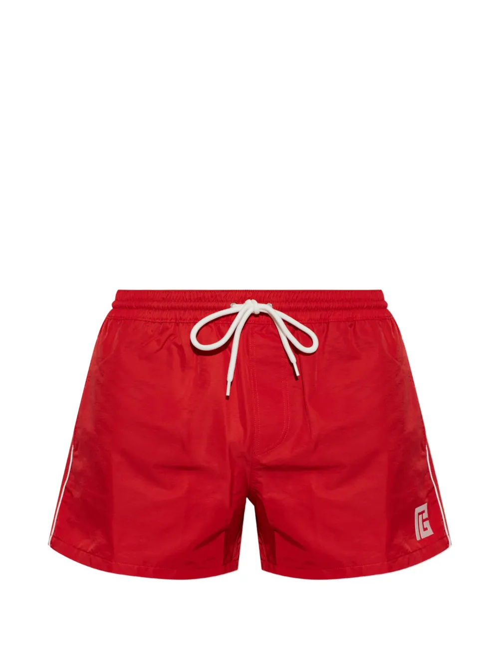 Balmain Costume da bagno con ricamo - Rosso