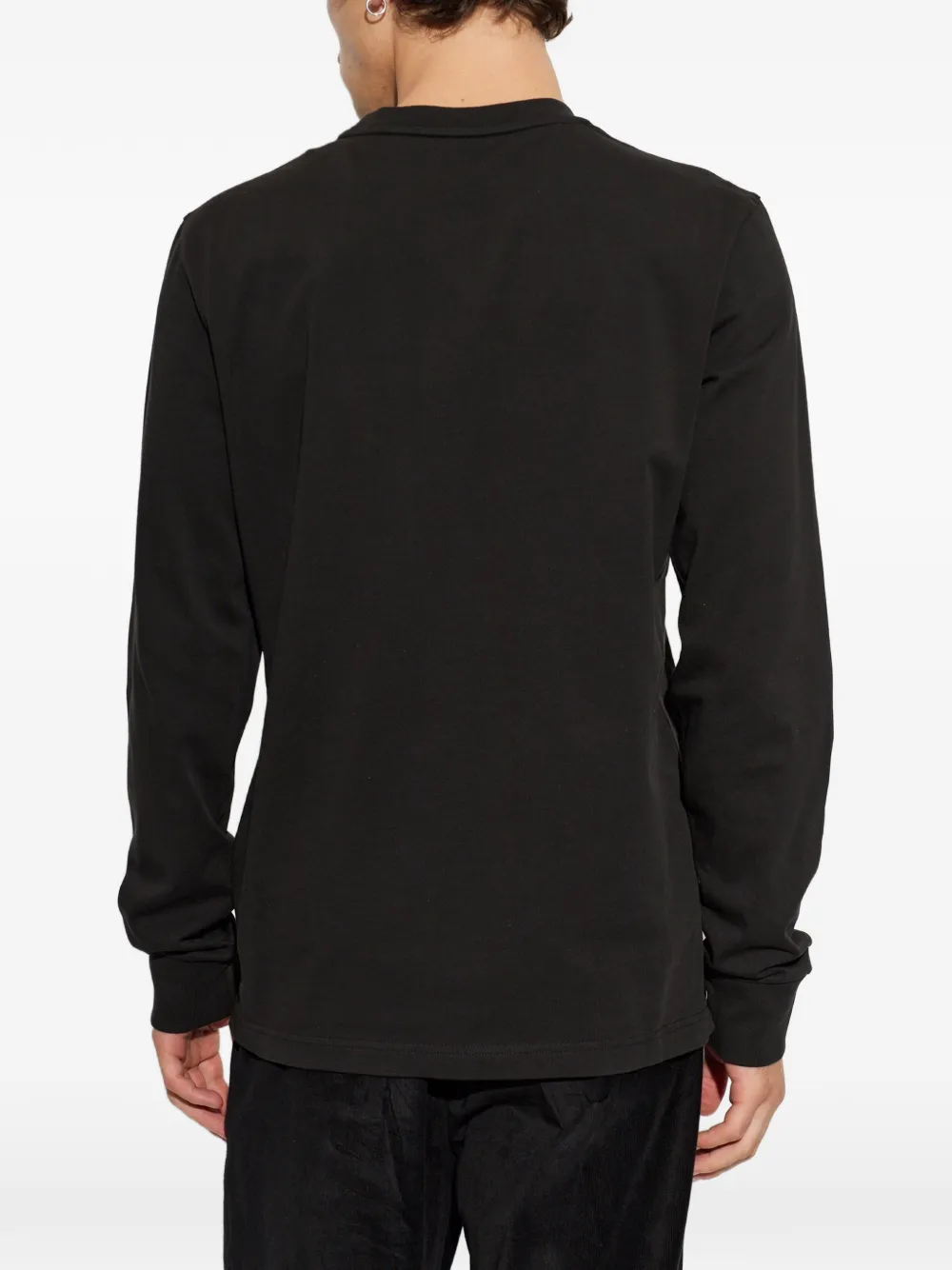 Moncler T-shirt met logoprint Zwart